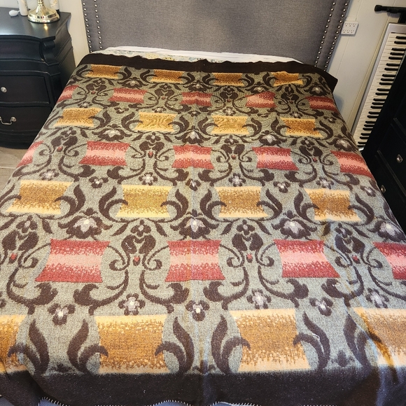 Dormibella Fibrenka Vintage Full Double Size Blanket Holland Wool ? Boho Decor - Picture 5 of 6